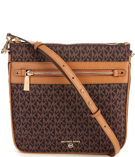 michael kors crossbody brown and black|Michael Kors vanilla jet set.